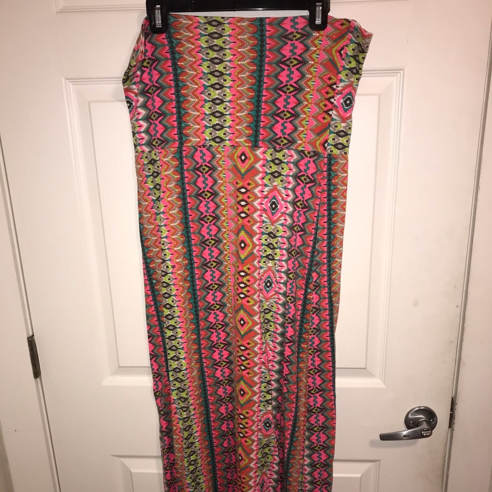 Multicolored Patterned Roxy Women’s Maxi Skirt